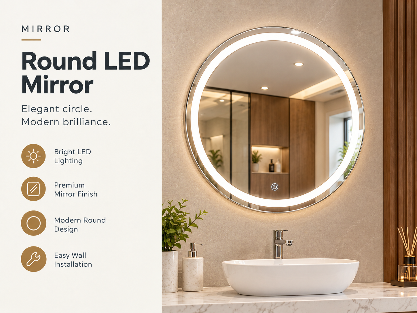 Round LED Mirror