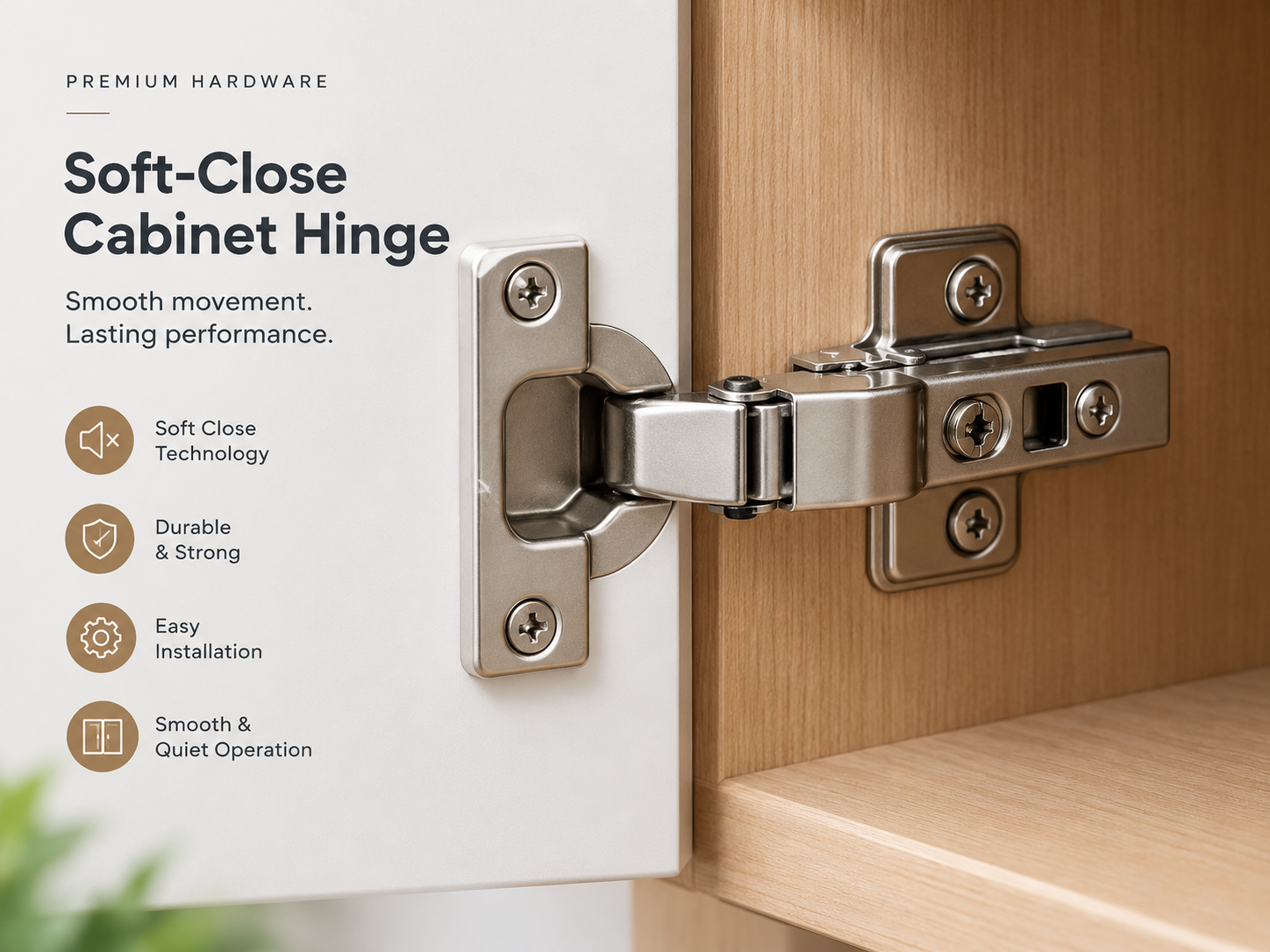 Soft-Close Cabinet Hinge